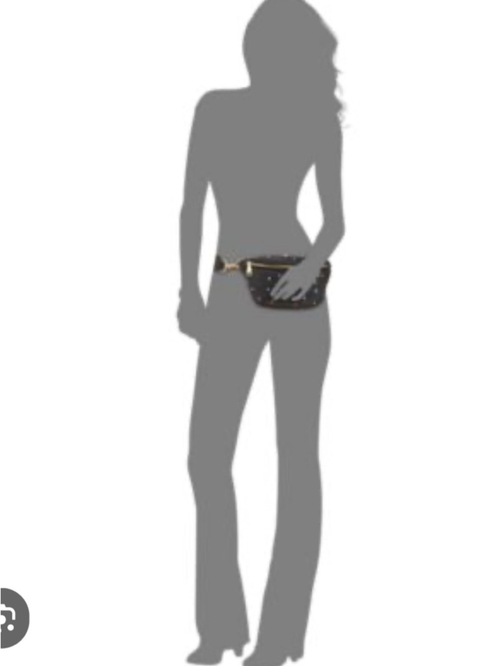 Steve Madden Black Rhinestone Belt Bag Multi Zipper Compartments